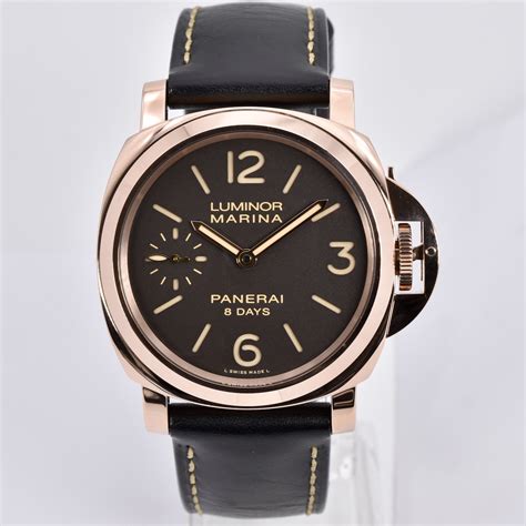 panerai luminor marina 8 days oro rosso